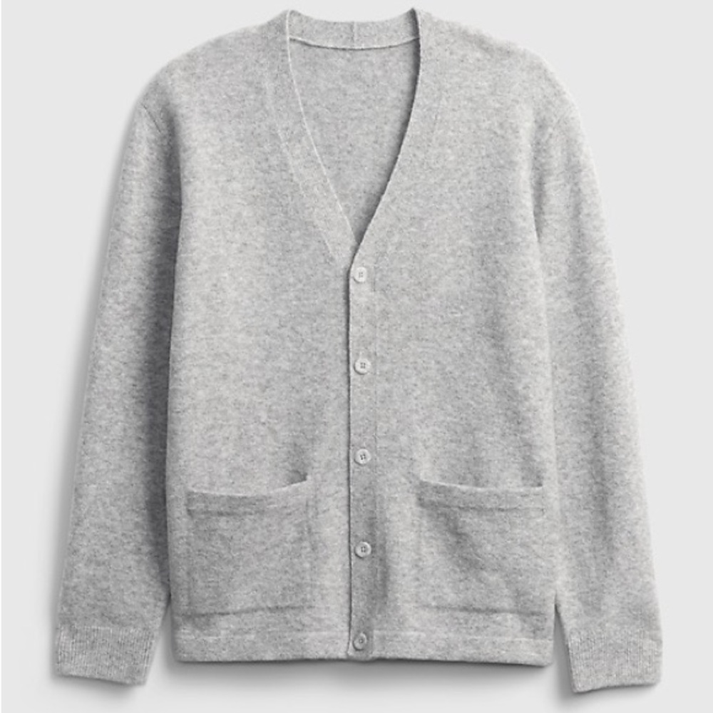GAP  Heather Gray Cardigan Sweater